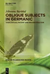 Oblique Subjects in Germanic cover