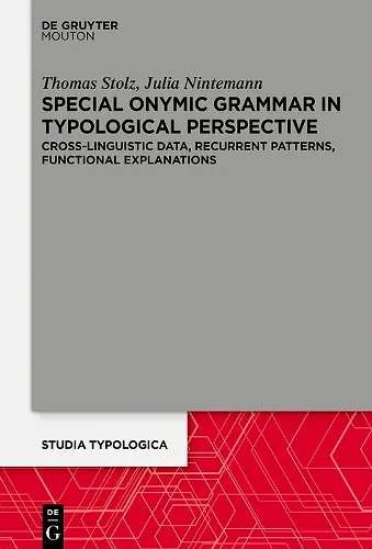Special Onymic Grammar in Typological Perspective cover