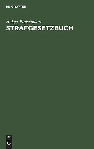 Strafgesetzbuch cover