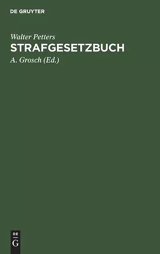 Strafgesetzbuch cover
