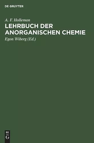 Lehrbuch Der Anorganischen Chemie cover