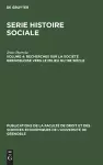 Recherches Sur La Société Grenobloise Vers Le Milieu Du 19e Siècle cover