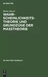 Wahrscheinlichkeitstheorie Und Grundzüge Der Maßtheorie cover