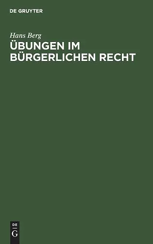 Übungen Im Bürgerlichen Recht cover