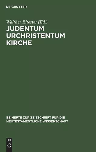 Judentum Urchristentum Kirche cover