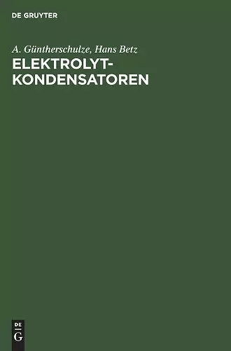 Elektrolytkondensatoren cover