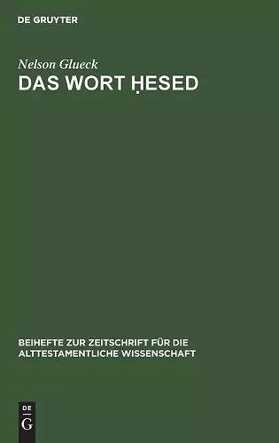 Das Wort Ḥesed cover