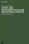 Stoff- Und Motivgeschichte Der Deutschen Literatur cover