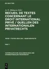 Textes Des Lois / Gesetzestexte cover