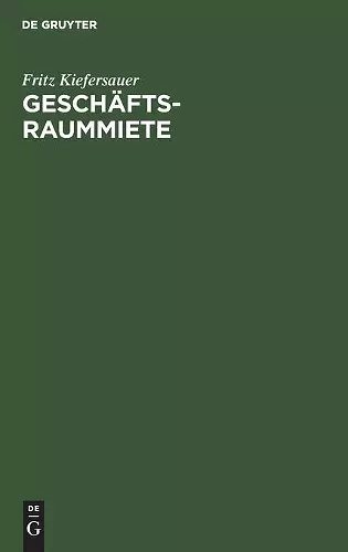 Geschäftsraummiete cover