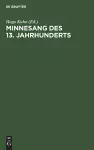 Minnesang Des 13. Jahrhunderts cover