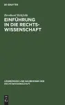 Einführung in Die Rechtswissenschaft cover