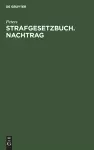 Strafgesetzbuch. Nachtrag cover