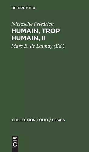 Humain, Trop Humain, II cover