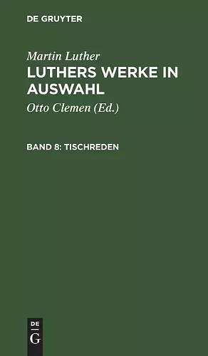 Tischreden cover