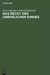 Das Recht Des Unehelichen Kindes cover