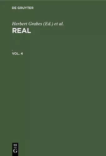 REAL. Vol. 4 cover