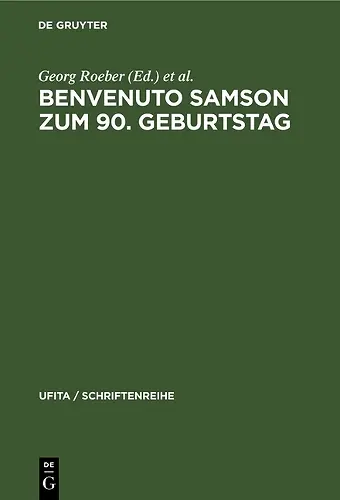 Benvenuto Samson Zum 90. Geburtstag cover