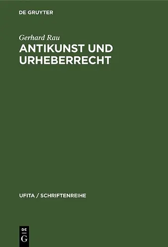 Antikunst Und Urheberrecht cover