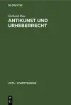Antikunst Und Urheberrecht cover