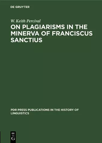 On Plagiarisms in the Minerva of Franciscus Sanctius cover
