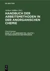 Allgemeiner Teil, Hälfte 1: Physikochemische Bestimmungen cover