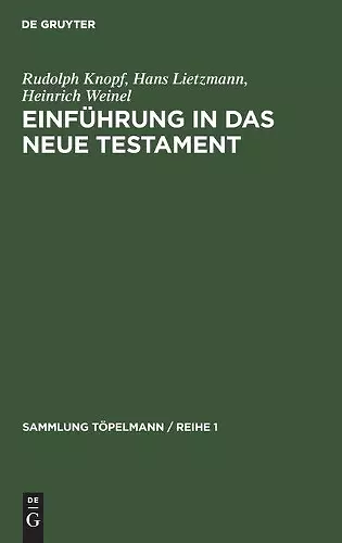Einführung in Das Neue Testament cover