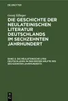 Die Neulateinische Lyrik Deutschlands in Der Ersten Hälfte Des Sechzehnten Jahrhunderts cover
