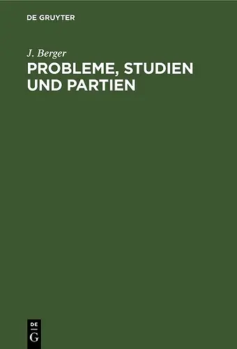 Probleme, Studien Und Partien cover