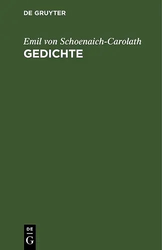 Gedichte cover