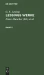 G. E. Lessing: Lessings Werke. Band 5 cover