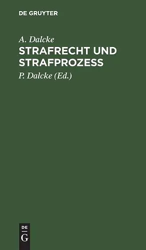 Strafrecht Und Strafprozess cover