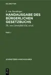 Handausgabe Des Bürgerlichen Gesetzbuchs cover