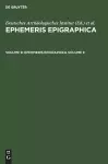 Ephemeris Epigraphica. Volume 9 cover