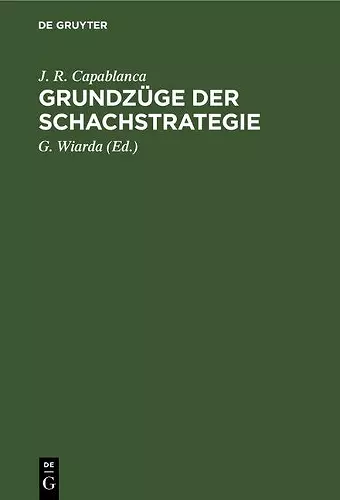 Grundzüge Der Schachstrategie cover