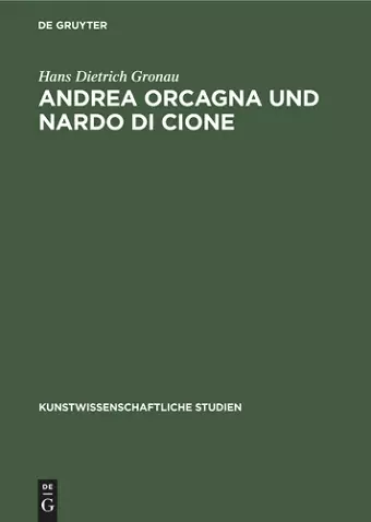 Andrea Orcagna Und Nardo Di Cione cover