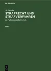 Strafrecht Und Strafverfahren cover