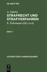 Strafrecht Und Strafverfahren cover