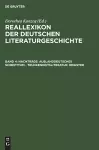 Nachträge: Auslanddeutsches Schrifttum - Trunkenheitsliteratur. Register cover