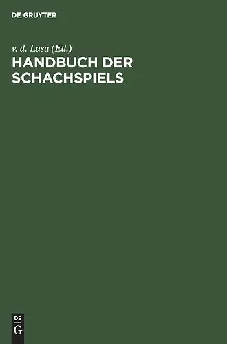 Handbuch Der Schachspiels cover