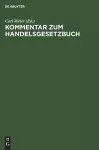 Kommentar Zum Handelsgesetzbuch cover