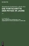 Die Fortschritte Physik Der Erde Im Jahre 1882 cover