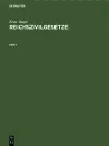 Reichszivilgesetze cover