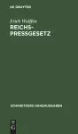 Reichs-Pressgesetz cover