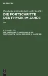 Die Fortschritte Physik Der Erde Im Jahre 1831 cover