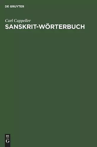 Sanskrit-Wörterbuch cover