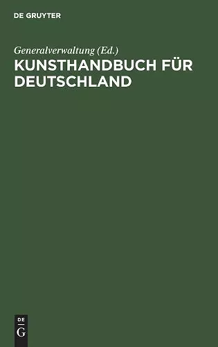 Kunsthandbuch Für Deutschland cover
