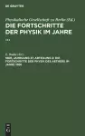 Die Fortschritte Der Physik Des Aethers Im Jahre 1886 cover