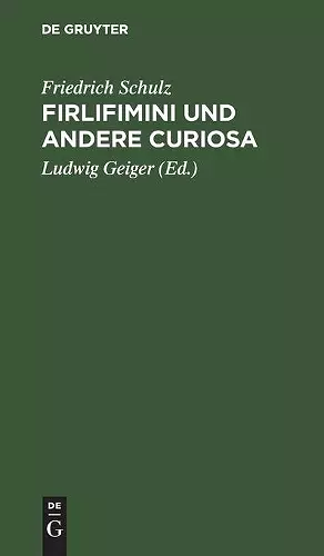 Firlifimini Und Andere Curiosa cover