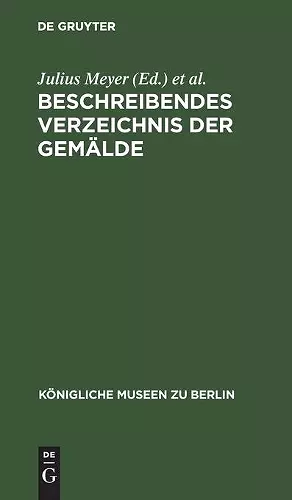 Beschreibendes Verzeichnis Der Gemälde cover